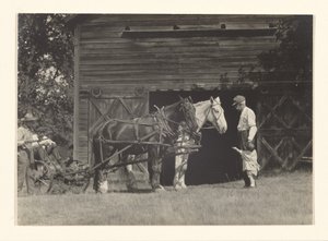[Yvonne Boursault, Fred Varnum og to uidentifiserte menn, Lake George] av Alfred Stieglitz