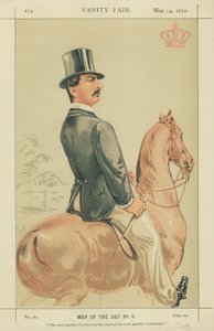 HSH The Duke of Teck, den mest populære av prinsene han har giftet seg med den mest populære av prinsessene, 14. mai 1870, Vanity Fair tegneserie