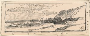 Steinete kyst av Alfred Thompson Bricher