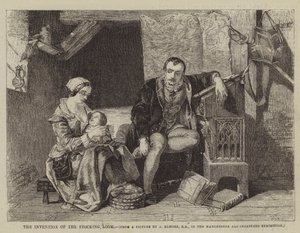 Oppfinnelsen av strømpeveven av Alfred W. after Elmore
