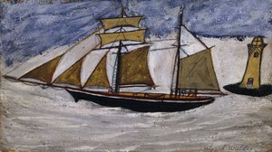 Båt og fyr