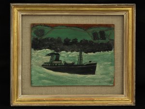 Tråler utenfor Cornish Coast, ca. 1928 av Alfred Wallis