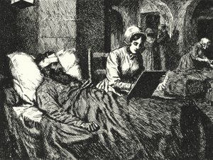 Den engelske sykepleieren Florence Nightingale skrev et brev til en soldat som ble såret i Krim-krigen på sykehuset i Scutari, 1855
