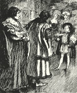 Erasmus så på Sir Thomas More som presenterer et dikt han hadde skrevet til den unge prins Henry, fremtidige kong Henry VIII