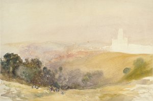Durham fra Red Hills, 1866-1880 av Alfred William Hunt