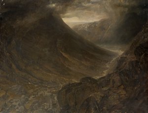 Wasdale Head fra Styhead Pass, Cumbria, ca. 1854 av Alfred William Hunt