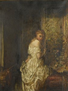 Kvinne i hvitt, 1872