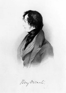 Portrett av Benjamin Disraeli (1804-81) 1837