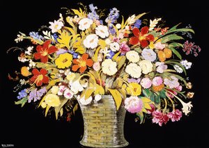 Blomsterdekorasjon av Alfredo Ramos Martinez