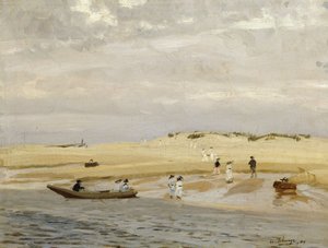 Figurer på en strand