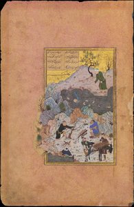The Anecdote of the Man Who Fell into the Water, Folio 44r from a... dated A.H. 892A.D. 1487.    1192033   no       norwegian Successfully Translated  Original: Louise Albertine de Brandt, Baroness von Grapendorf Translat: Louise Albertine de Brandt, Baron
