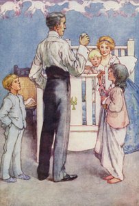Mr Darling lot bare som (farge litho) av Alice Bolingbroke (after) Woodward