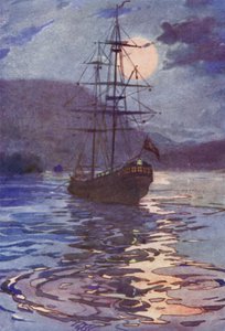 Piratskipet (farge litho)