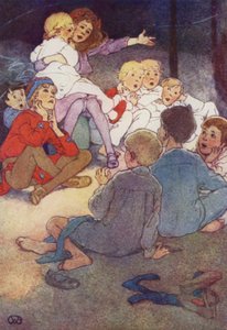 Wendy fortalte historien sin (farge litho)