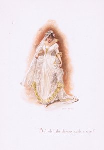 Men åh, hun danser på en slik måte!, fra Some Old Love Songs utgitt av Hildesheimer & Faulkner, 1892 av Alice Havers