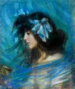 Dreamland, ca. 1906 (pastell på papir) av Alice Pike Barney
