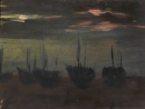 Skip i måneskinn, n.d. av Alice Pike Barney