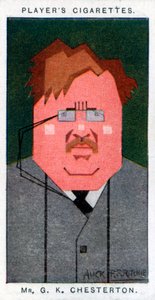 GK Chesterton , britisk poet, romanforfatter og kritiker, 1926 av Alick P. F. Ritchie