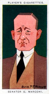 Guglielmo Marconi , italiensk oppfinner, 1926.