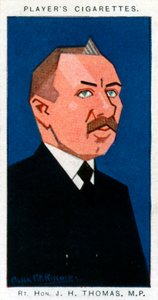 James Henry Thomas , britisk fagforeningsmann og politiker, 1926.