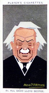 1926 Spillerens sigarettkort som viser: David Lloyd George