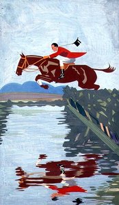 Vannhopp (gouache på papir)