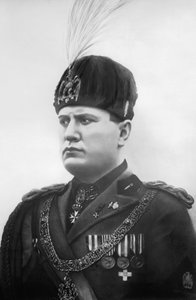 Benito Mussolini (s/hvitt bilde) av Fratelli Alinari