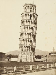 Campanile, Pisa, ca. 1850 (albumin sølvtrykk) av Fratelli Alinari