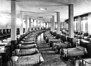Villa Rosa Maltoni Mussolini: sovesalen (s/hvitt bilde) av Fratelli Alinari