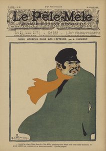 En gledelig unnlatelse for våre lesere. Illustrasjon for Le Pele-Mele, 1902