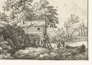 Landskap med rorbu
