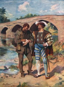 Jock Howieson og Gudemannen fra Ballengeich (farge litho) av Allan (after) Stewart