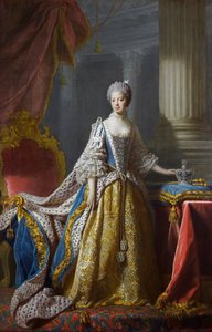 Allan Ramsay - Dronning Charlotte (Kongelig samling)1 av Allan Ramsay