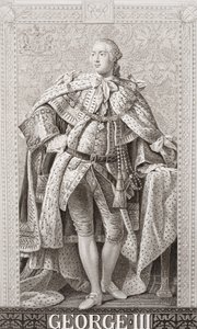 George III (1738-1820) fra "Illustrasjoner av engelsk og skotsk historie" bind II av Allan Ramsay