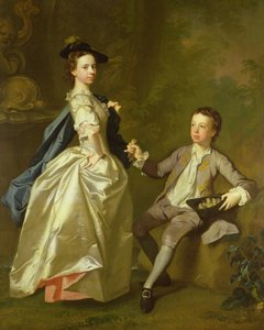 The Hon. Rachel Hamilton og hennes bror, Hon. Charles Hamilton, 1740