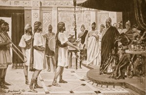 Midas of Phrygia arrangerer en allianse med Urartu (litho)