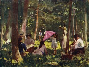 Paris: A Corner in the Bois (farge litho) av Allan Stewart
