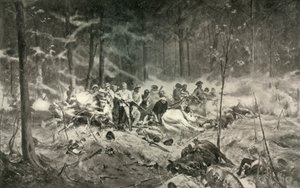 Til minnet om modige menn. Major Wilsons siste stand ved Shanghai-elven, 1893, 1900.