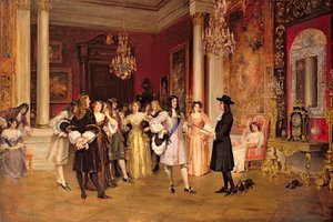 William Penn (1644-1718) mottok Charter of Pennsylvania fra kong Charles II av England
