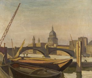 St Paul's, før 1928 (olje på lerret) av Allan Walton