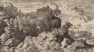 Firs in the Defile, sannsynligvis ca. 16451656. av Allart van Everdingen
