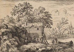 Fisherman's Hut, sannsynligvis ca. 16451656. av Allart van Everdingen