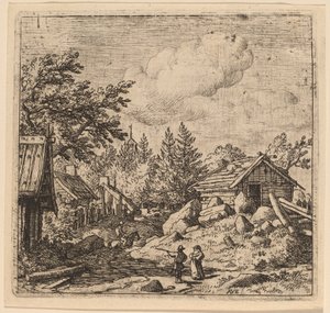 Hamlet på fjellgrunn av Allart van Everdingen
