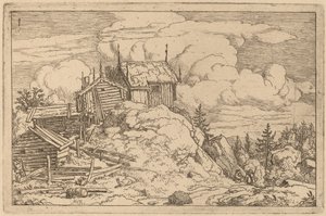 Hamlet on a Hill av Allart van Everdingen