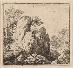 Stor stein, sannsynligvis ca. 16451656. av Allart van Everdingen