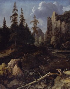 Norsk fjellandskap av Allart van Everdingen