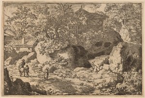 Bonde til hest, sannsynligvis ca. 16451656. av Allart van Everdingen