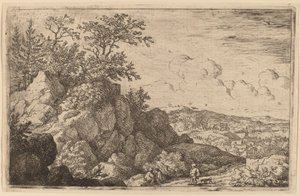 Bonde med hunden sin, sannsynligvis ca. 16451656. av Allart van Everdingen
