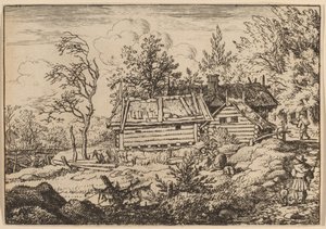 Pilgrim med en hund, sannsynligvis ca. 16451656. av Allart van Everdingen