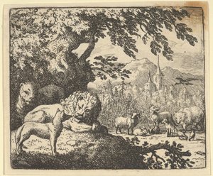 Renard fortsetter med sine løgner, 1650-75. av Allart van Everdingen
